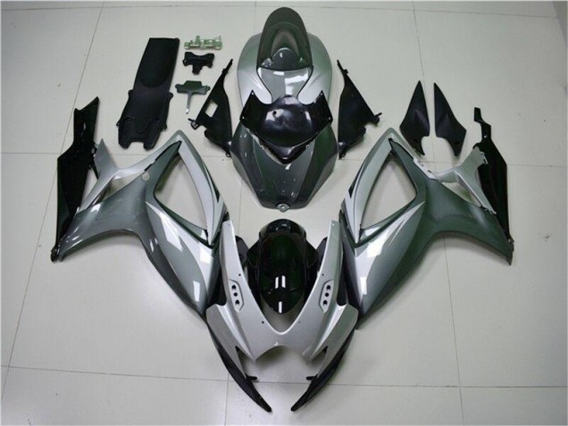 Inexpensive 2006-2007 Silver Grey Suzuki GSXR 600/750 Motorcycle Replacement Fairings Inexpensive 2006-2007 Silver Grey Suzuki GSXR 600/750 Motorcycle Replacement Fairings