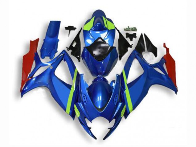 Inexpensive 2006-2007 Blue Suzuki GSXR 600/750 Motorcyle Fairings Inexpensive 2006-2007 Blue Suzuki GSXR 600/750 Motorcyle Fairings