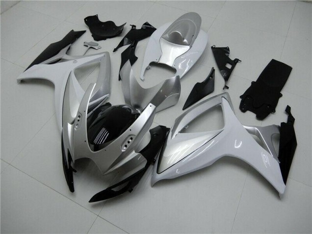 Inexpensive 2006-2007 Silver Suzuki GSXR 600/750 Motorcycle Fairings Kits Inexpensive 2006-2007 Silver Suzuki GSXR 600/750 Motorcycle Fairings Kits