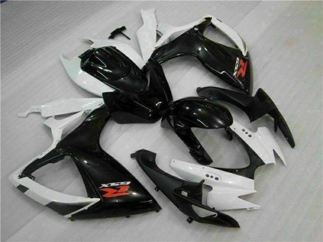 Inexpensive 2006-2007 White Black Suzuki GSXR 600/750 Motorcycle Fairings Kit Inexpensive 2006-2007 White Black Suzuki GSXR 600/750 Motorcycle Fairings Kit