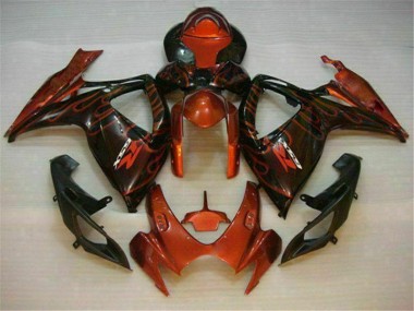 Inexpensive 2006-2007 Red Suzuki GSXR 600/750 Motorbike Fairings