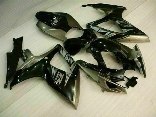 Inexpensive 2006-2007 Black Grey Suzuki GSXR 600/750 Motorcycle Fairing Kits Inexpensive 2006-2007 Black Grey Suzuki GSXR 600/750 Motorcycle Fairing Kits