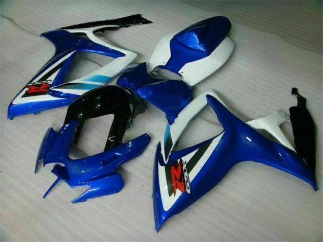 Inexpensive 2006-2007 Blue White Suzuki GSXR 600/750 Bike Fairings Inexpensive 2006-2007 Blue White Suzuki GSXR 600/750 Bike Fairings