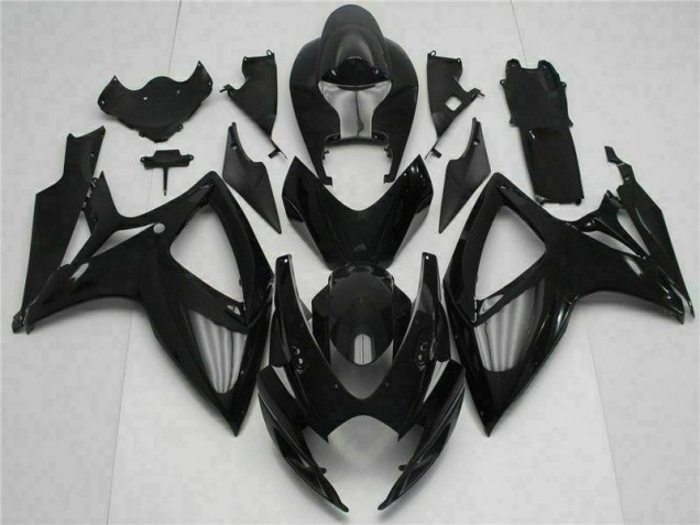 Inexpensive 2006-2007 Black Suzuki GSXR 600/750 Bike Fairing Kit Inexpensive 2006-2007 Black Suzuki GSXR 600/750 Bike Fairing Kit