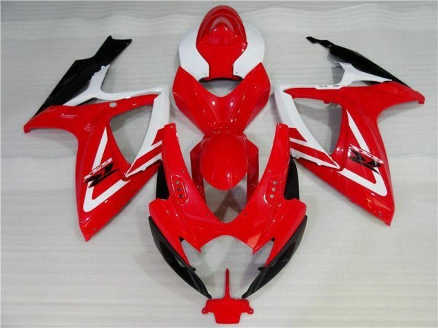 Inexpensive 2006-2007 Red White Suzuki GSXR 600/750 Motorbike Fairing Inexpensive 2006-2007 Red White Suzuki GSXR 600/750 Motorbike Fairing