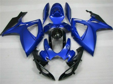 Inexpensive 2006-2007 Blue Black Suzuki GSXR 600/750 Full Replacement Fairings & Bodywork