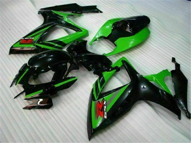 Inexpensive 2006-2007 Black Green Suzuki GSXR 600/750 Replacement Motorcycle Fairings Inexpensive 2006-2007 Black Green Suzuki GSXR 600/750 Replacement Motorcycle Fairings
