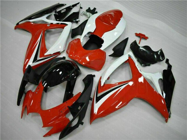 Inexpensive 2006-2007 Red White Suzuki GSXR 600/750 Motorcycle Fairings Kits Inexpensive 2006-2007 Red White Suzuki GSXR 600/750 Motorcycle Fairings Kits