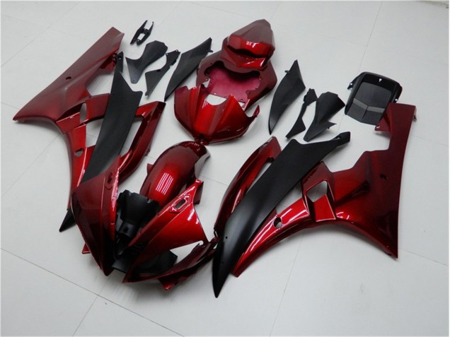 Inexpensive 2006-2007 Red Black Yamaha YZF R6 Bike Fairings Inexpensive 2006-2007 Red Black Yamaha YZF R6 Bike Fairings