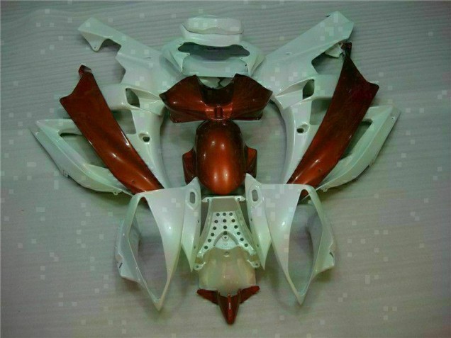 Inexpensive 2006-2007 White Brown Yamaha YZF R6 Motorcylce Fairings Inexpensive 2006-2007 White Brown Yamaha YZF R6 Motorcylce Fairings