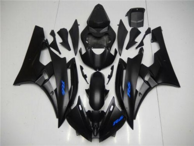 Inexpensive 2006-2007 Black Blue Yamaha YZF R6 Bike Fairing Kit