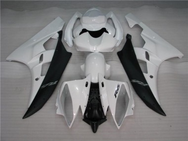 Inexpensive 2006-2007 White Black Yamaha YZF R6 Motorcycle Bodywork
