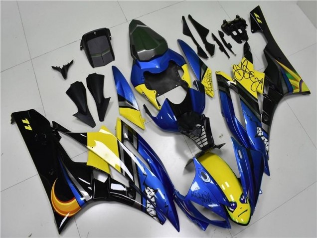 Inexpensive 2006-2007 Blue Shark Yamaha YZF R6 Motorcycle Fairings Kits Inexpensive 2006-2007 Blue Shark Yamaha YZF R6 Motorcycle Fairings Kits