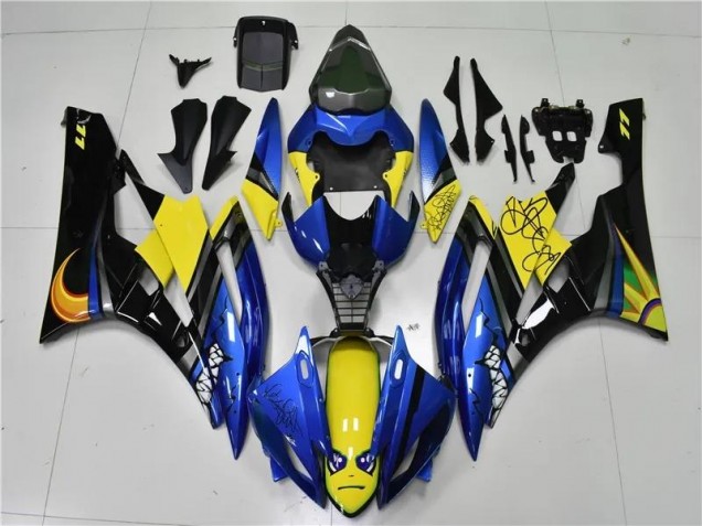 Inexpensive 2006-2007 Blue Shark Yamaha YZF R6 Motorcycle Fairings Kits Inexpensive 2006-2007 Blue Shark Yamaha YZF R6 Motorcycle Fairings Kits