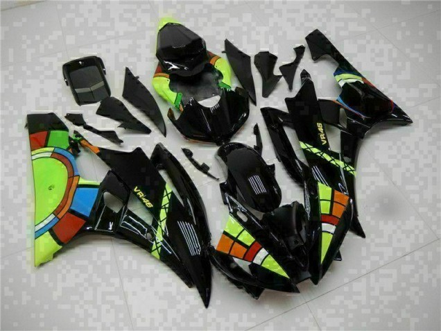 Inexpensive 2006-2007 Black Yamaha YZF R6 Motorcycle Replacement Fairings Inexpensive 2006-2007 Black Yamaha YZF R6 Motorcycle Replacement Fairings
