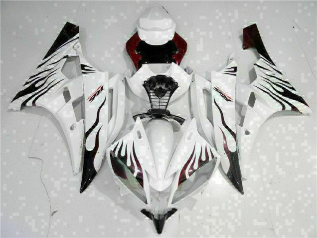 Inexpensive 2006-2007 White Yamaha YZF R6 Motorcyle Fairings Inexpensive 2006-2007 White Yamaha YZF R6 Motorcyle Fairings