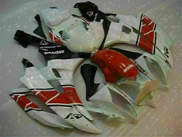 Inexpensive 2006-2007 Red White Yamaha YZF R6 Replacement Fairings Inexpensive 2006-2007 Red White Yamaha YZF R6 Replacement Fairings