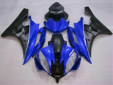 Inexpensive 2006-2007 Blue Black Yamaha YZF R6 Motor Fairings