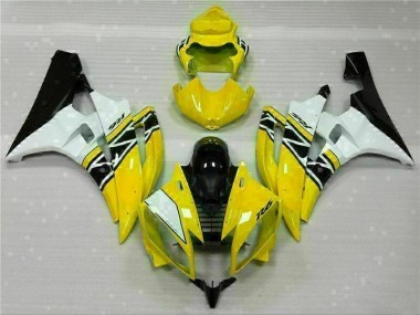 Inexpensive 2006-2007 Yellow White Black Yamaha YZF R6 Motorcylce Fairings