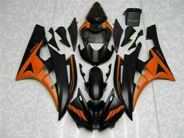 Inexpensive 2006-2007 Orange Black Yamaha YZF R6 Bike Fairing Inexpensive 2006-2007 Orange Black Yamaha YZF R6 Bike Fairing