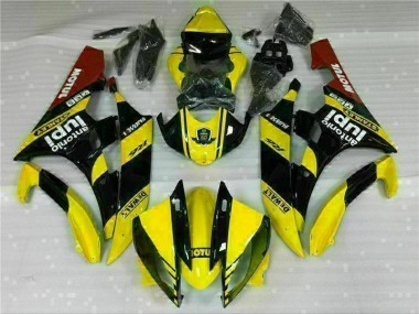 Inexpensive 2006-2007 Yellow Yamaha YZF R6 Motor Bike Fairings