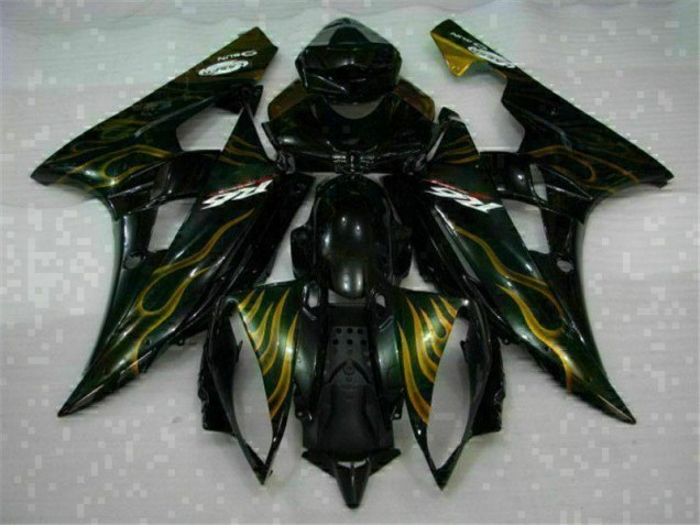 Inexpensive 2006-2007 Black Yamaha YZF R6 Bike Fairing Kit Inexpensive 2006-2007 Black Yamaha YZF R6 Bike Fairing Kit