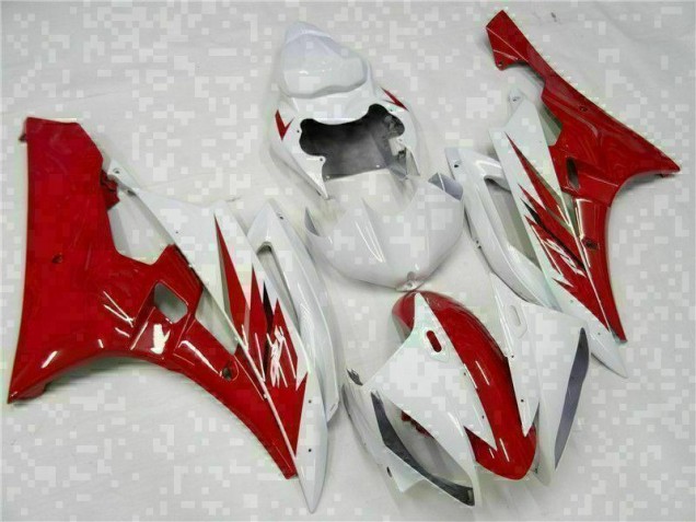 Inexpensive 2006-2007 Red White Yamaha YZF R6 Motorcycle Bodywork Inexpensive 2006-2007 Red White Yamaha YZF R6 Motorcycle Bodywork
