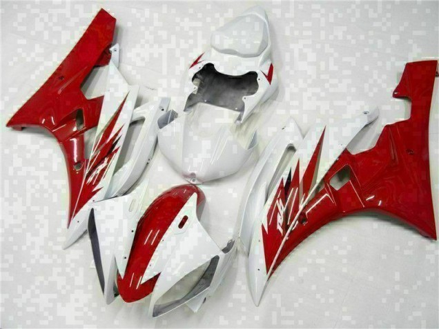 Inexpensive 2006-2007 Red White Yamaha YZF R6 Motorcycle Bodywork Inexpensive 2006-2007 Red White Yamaha YZF R6 Motorcycle Bodywork