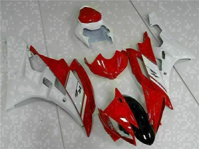 Inexpensive 2006-2007 Red White Yamaha YZF R6 Motorcyle Fairings Inexpensive 2006-2007 Red White Yamaha YZF R6 Motorcyle Fairings