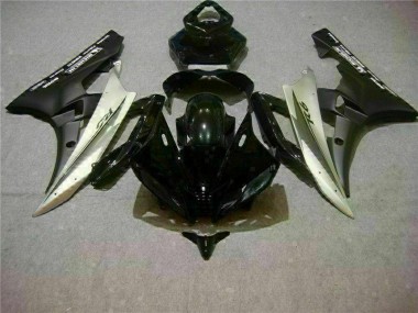 Inexpensive 2006-2007 Silver Black Yamaha YZF R6 Motor Fairings