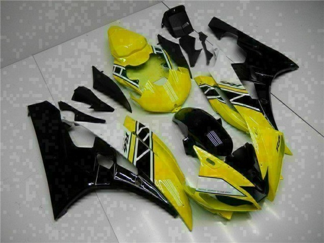 Inexpensive 2006-2007 Yellow Black Yamaha YZF R6 Motorcycle Fairing Kit Inexpensive 2006-2007 Yellow Black Yamaha YZF R6 Motorcycle Fairing Kit