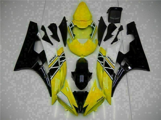 Inexpensive 2006-2007 Yellow Black Yamaha YZF R6 Motorcycle Fairing Kit Inexpensive 2006-2007 Yellow Black Yamaha YZF R6 Motorcycle Fairing Kit