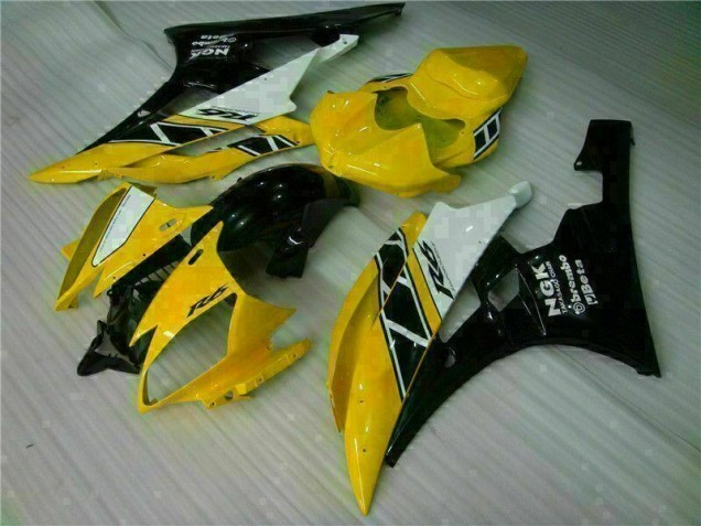Inexpensive 2006-2007 Yellow Black Yamaha YZF R6 Motorbike Fairing Inexpensive 2006-2007 Yellow Black Yamaha YZF R6 Motorbike Fairing