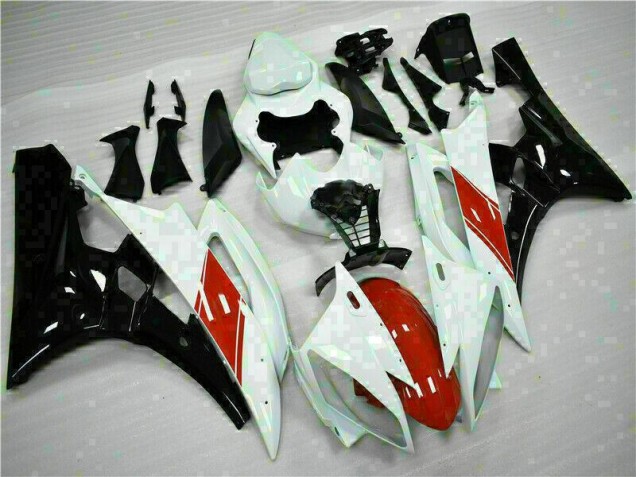 Inexpensive 2006-2007 White Yamaha YZF R6 Replacement Motorcycle Fairings Inexpensive 2006-2007 White Yamaha YZF R6 Replacement Motorcycle Fairings