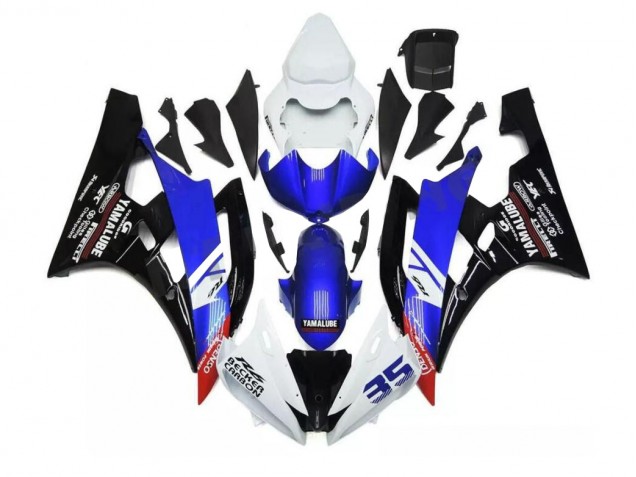 Inexpensive 2006-2007 Blue White Yamaha YZF R6 Motorcycle Fairings Kit Inexpensive 2006-2007 Blue White Yamaha YZF R6 Motorcycle Fairings Kit