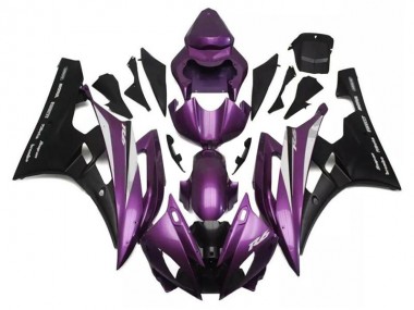 Inexpensive 2006-2007 Purple Black Yamaha YZF R6 Motorcylce Fairings