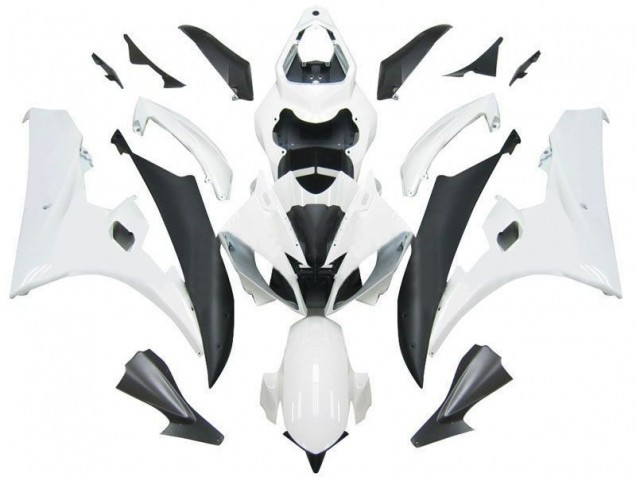 Inexpensive 2006-2007 White Black Yamaha YZF R6 Motorcycle Fairings Inexpensive 2006-2007 White Black Yamaha YZF R6 Motorcycle Fairings