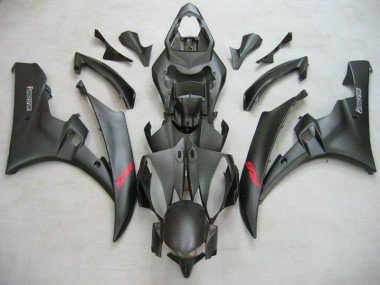 Inexpensive 2006-2007 Matte Black Yamaha YZF R6 Motorcycle Fairing Kits & Bodywork