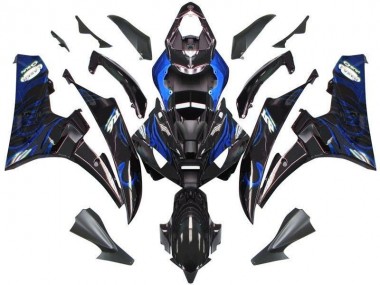 Inexpensive 2006-2007 Black Blue Flame Yamaha YZF R6 Motor Bike Fairings