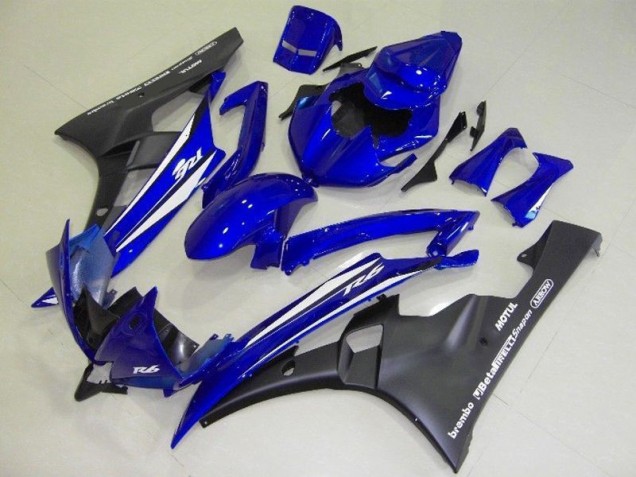 Inexpensive 2006-2007 Blue Black Yamaha YZF R6 Motorcyle Fairings Inexpensive 2006-2007 Blue Black Yamaha YZF R6 Motorcyle Fairings