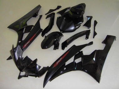 Inexpensive 2006-2007 OEM Style Black Yamaha YZF R6 Motorcycle Fairings