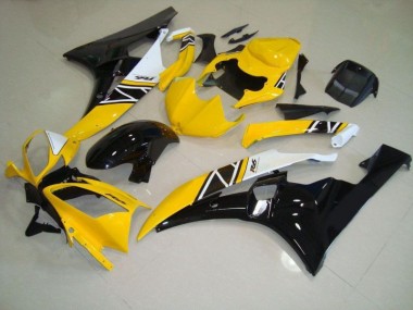 Inexpensive 2006-2007 Yellow Yamaha YZF R6 Motorbike Fairings