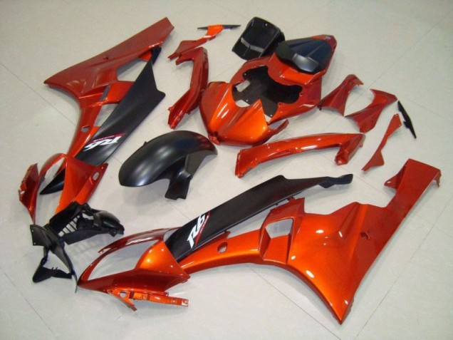 Inexpensive 2006-2007 Orange Matte Black Yamaha YZF R6 Motorcycle Fairing Kits Inexpensive 2006-2007 Orange Matte Black Yamaha YZF R6 Motorcycle Fairing Kits