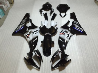 Inexpensive 2006-2007 Glossy Black Yamaha YZF R6 Bike Fairing