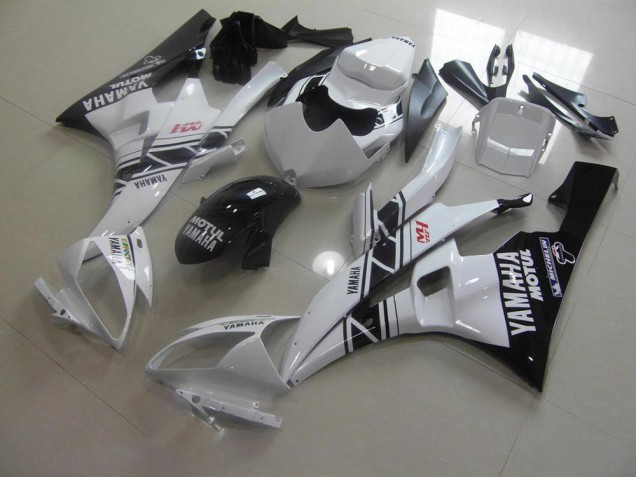Inexpensive 2006-2007 Black White Yamaha YZF R6 Motorcycle Fairing Kits Inexpensive 2006-2007 Black White Yamaha YZF R6 Motorcycle Fairing Kits