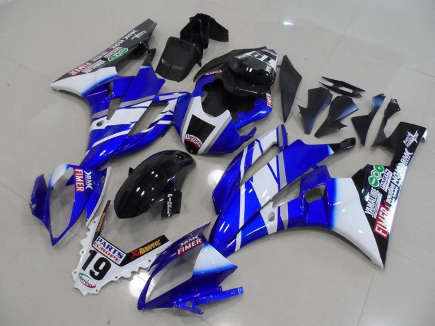 Inexpensive 2006-2007 Blue Sterilgarda Yamaha YZF R6 Motorcycle Fairing Kits & Plastic Bodywork MF3908