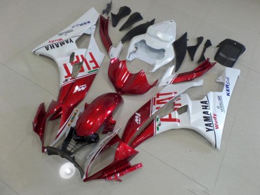 Inexpensive 2006-2007 Red Fiat Yamaha YZF R6 Motorcyle Fairings