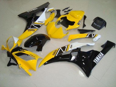 Inexpensive 2006-2007 Yellow Yamaha YZF R6 Motorcycle Fairing