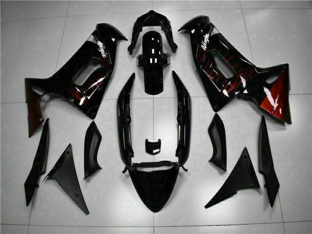 Inexpensive 2006-2008 Red Flame Kawasaki EX650 Motorcycle Fairing Inexpensive 2006-2008 Red Flame Kawasaki EX650 Motorcycle Fairing