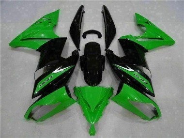 Inexpensive 2006-2008 Green Black Kawasaki EX650R Motorcycle Fairing Kits & Plastic Bodywork MF2006